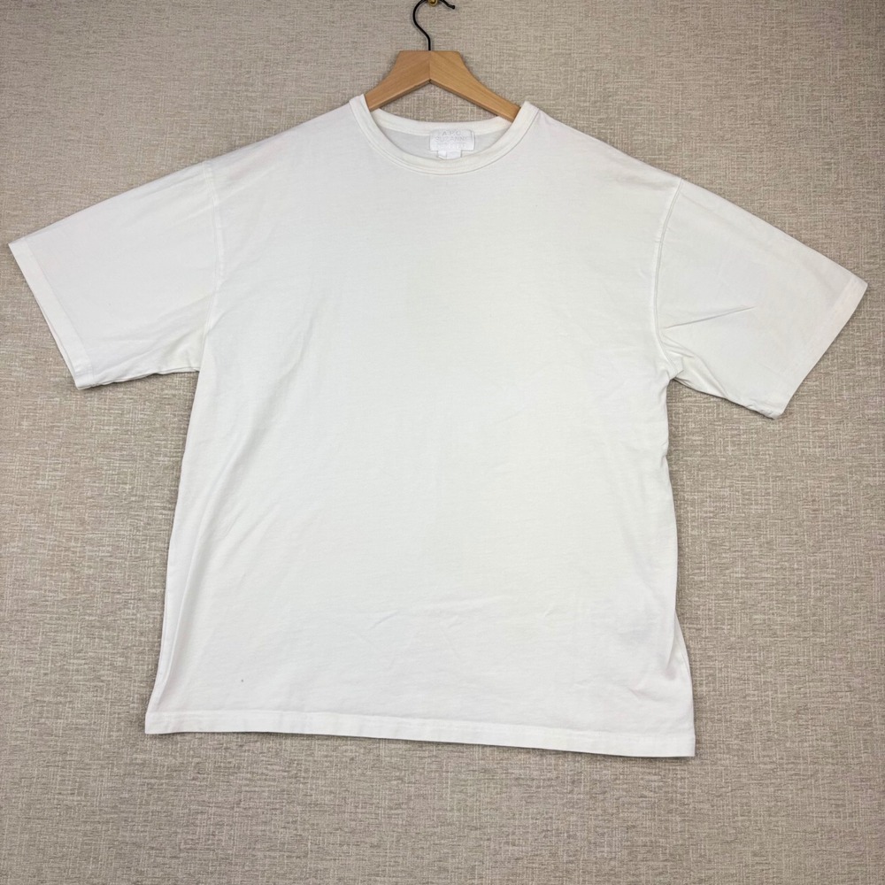 APC Suzanne Koller Mens White Extreme Optimist Embroidered T-Shirt Size M